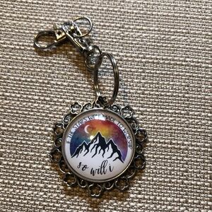 Mountain Keychain inspiration if the stars were meant to worship so will I